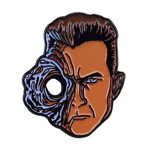 Terminator 2 Enamel Pin Retro Nostalgia Accessory Arnold Schwarzenegger T-1000